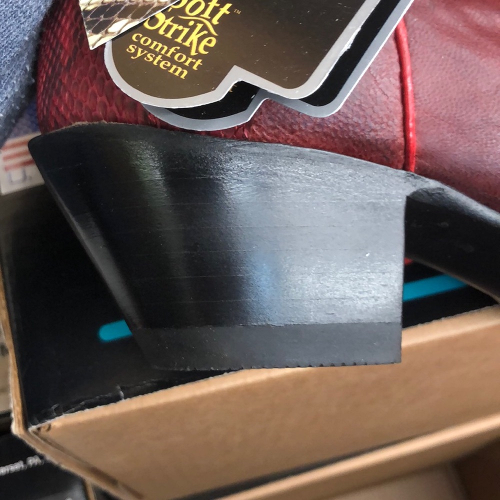 Dan Post Red Python Heeled Cowboy Boots - Picture 7 of 7